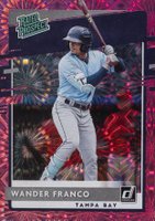 2020 Panini Donruss Rated Prospects #RP1 Wander Franco Pink Fireworks Baseball Card