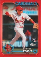 2024 Topps Chrome #189 Masyn Winn Red Refractor Baseball Card