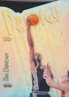1999 Topps Prodigy #PR8 Tim Duncan Refractor Basketball Card