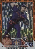 2023 Topps #111 Hunter Brown Orange Foil Baseball Card