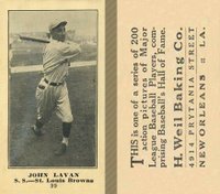 1916 Weil Baking Co. #99 John Lavan Baseball Card