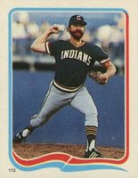 1985 Fleer Star Stickers #112 Bert Blyleven Baseball Card