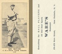 1916 Wares #146 Ed. Roush Baseball Card