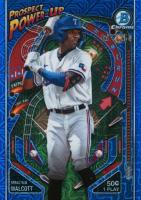 2024 Bowman Mega Box Chrome Prospect Power-Up #PP20 Sebastian Walcott Blue Baseball Card