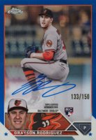 2023 Topps Chrome Rookie Autograph #RAGR Grayson Rodriguez Blue Baseball Card