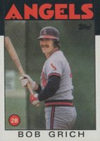 1986 Topps #155 Bob Grich Baseball Card