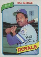 1980 Topps #185 Hal McRae Baseball Card
