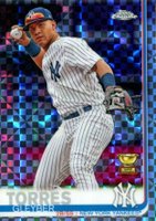 2019 Topps Chrome #86 Gleyber Torres X-Fractor Baseball Card