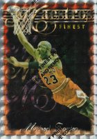 1996 Finest #127 Michael Jordan Refractor w/Coating Basketball Card