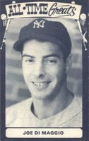 1975 TCMA All-Time Greats # Joe DiMaggio Baseball Card
