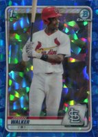 2020 Bowman Draft Chrome Sapphire Edition #BD57 Jordan Walker Baseball Card
