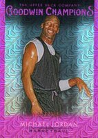 2021 Goodwin Champions #1 Michael Jordan Platinum-Pink Traxx Basketball Card