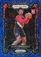 2023 Panini Prizm #141 Scoot Henderson Blue Sparkle Basketball Card
