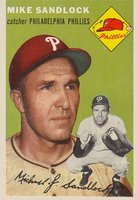 1954 Topps #104 Mike Sandlock Baseball Card