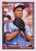 1991 Topps #526 Moises Alou Correct Baseball Card