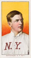 1909 White Borders Piedmont & Sweet Caporal #308 Christy Mathewson Portrait Baseball Card