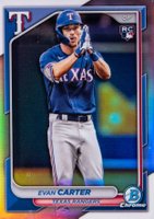 2024 Bowman Chrome #65 Evan Carter SP Baseball Card