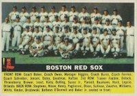1956 Topps #111w Boston Red Sox White Back Baseball Card