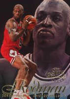 1996 Flair Showcase #9 Dennis Rodman Row 2 Basketball Card