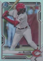 2021 Bowman Draft #BDC11 Jay Allen Chrome-Refractor Baseball Card