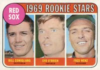 1969 Topps #628 Red Sox Rookies Baseball Card