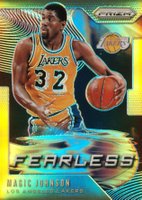 2019 Panini Prizm Fearless #11 Magic Johnson Gold Prizm Basketball Card