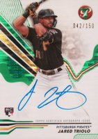 2024 Topps Pristine Pristine Autographs #PAJT Jared Triolo Green Pristine Baseball Card
