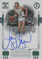 2017 Panini Impeccable Victory Signatures #LBD Larry Bird Basketball Card