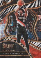 2023 Panini Select #269 Scoot Henderson Zebra Prizm Basketball Card