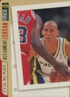 1996 Collector's Choice #365 Michael Jordan/Reggie Miller Basketball Card