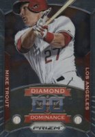 2014 Panini Prizm Diamond Dominance #2 Mike Trout Baseball Card