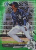 2017 Bowman Chrome Mini #BCP160 Fernando Tatis Jr. Bowman Chrome Prospects-Green Refractor Baseball Card
