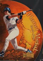 1999 Metal Universe Planet Metal #6 Derek Jeter Baseball Card