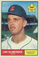 1961 Topps #462 Lou Klimchock Baseball Card