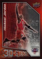 2009 Upper Deck 3D NBA Stars #3D-JJ LeBron James/Michael Jordan Basketball Card