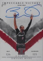 2019 Panini Impeccable Impeccable Victory Signatures #IVDWD Dwyane Wade Basketball Card