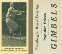 1916 Gimbels #171 Charles Stengel Baseball Card