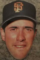 1989 Topps Heads Up Test #2 Will Clark Baseball Card