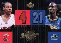 2002 Upper Deck Inspirations #105 Caron Butler/Kevin Garnett Dual Jersey Basketball Card