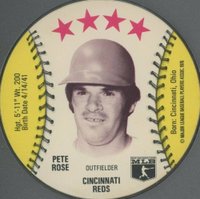1976 Red Barn Discs  # Pete Rose Baseball Card
