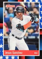 2022 Panini Donruss #241 Jesus Sanchez Independence Day Baseball Card