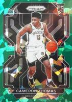 2021 Panini Prizm #297 Cameron Thomas Green Ice Basketball Card