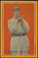 1911 Baseball Bats Hand Cut # Eddie Collins Baseball Card