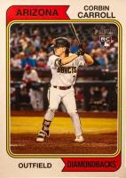 2023 Topps Heritage #209 Corbin Carroll Name Position Swap Baseball Card