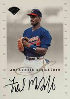 1996 Leaf Signature Extended Autographs # Fred McGriff Baseball Card