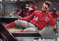 2016 Topps #100 Bryce Harper Sliding-Black Baseball Card