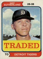 1974 Topps Traded #428T Gary Sutherland Baseball Card