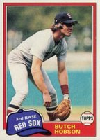 1981 Topps #595 Butch Hobson Baseball Card