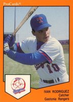 1989 Procards Gastonia Rangers #1006 Ivan Rodriguez Baseball Card