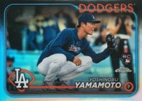 2024 Topps Chrome Update #USC108 Yoshinobu Yamamoto SP Baseball Card